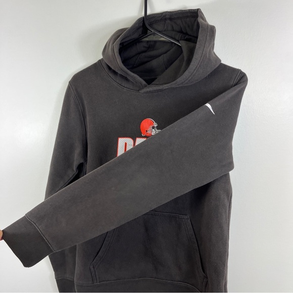 Nike Cleveland Browns DAWG POUND Brown Hoodie Pullover- Youth Large - Picture 6 of 11